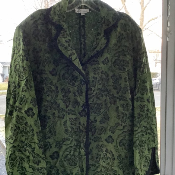 plus size brocade jacket